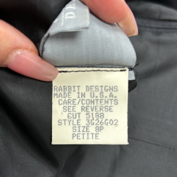 Vintage Rabbit Rabbit Rabbit Design Short Sleeve Midi Fit Short tiger PETITE 8P - Picture 9 of 11